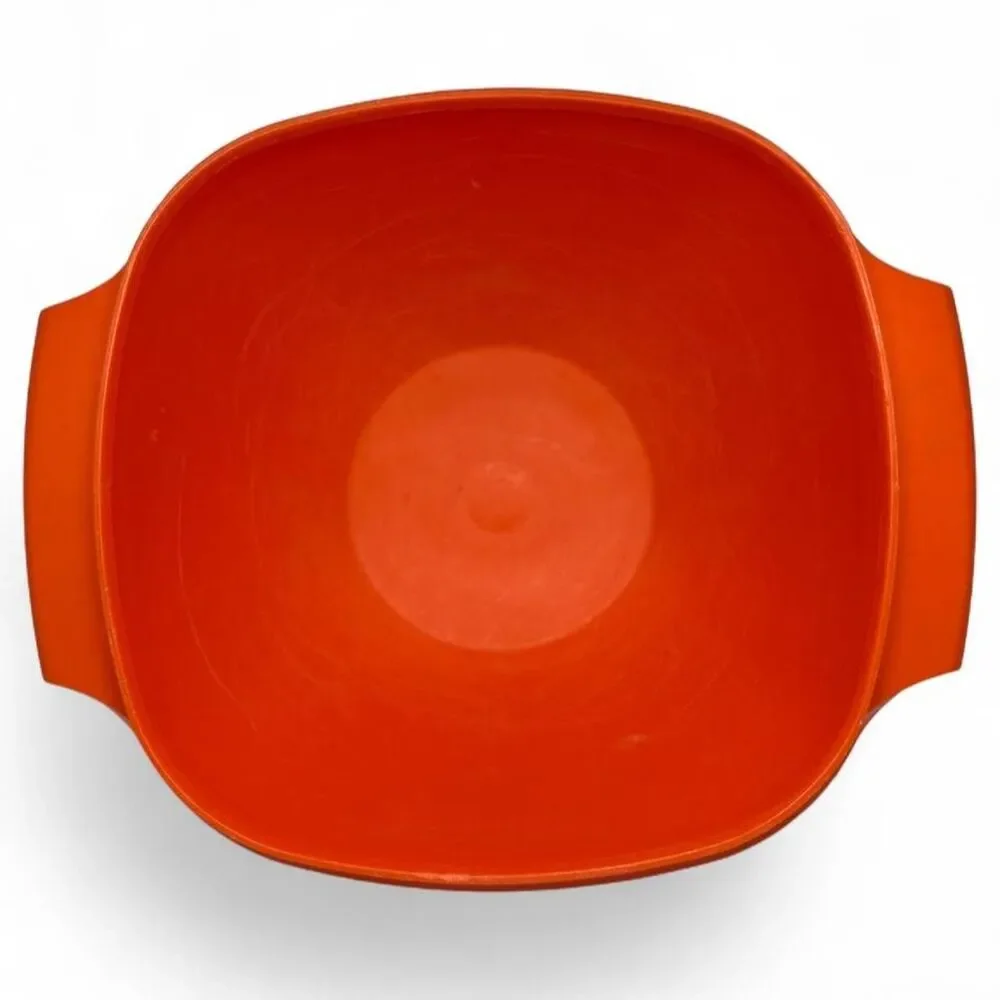 Vintage Tupperware 840 Nesting Bowls Set Avocado Green Orange Retro 1970s